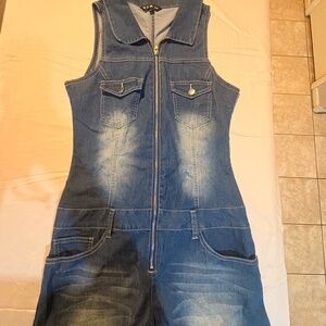 Jean woman’s romper